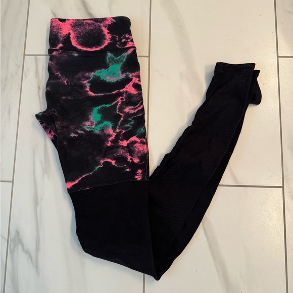 Alo Goddess Legging Medium - orange, black, green - Picture 3 of 5